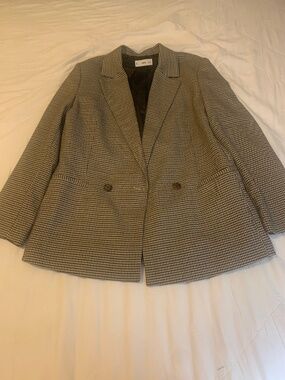 Houndstooth blazer